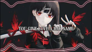 【NIGHTCORE】- Bon Jovi - You Give Love A Bad Name (Rock Version) + (Female Version)