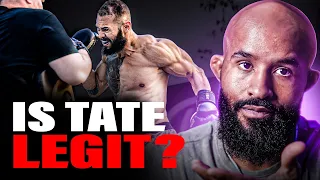 FRAUD?!?! Is Andrew Tate LEGIT at KICKBOXING? | MIGHTY MOUSE BREAKDOWN!