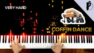 Coffin Dance Piano Tutorial | EASY to VERY HARD