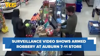 Surveillance video shows robbery of Auburn 7-11 store