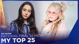 Junior Eurovision 2021: National Final Season | My Top 25 (🇺🇦🇷🇺🇳🇱🇩🇪🇵🇱🇲🇹)