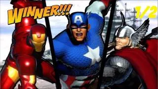 Ultimate Marvel vs Capcom 3 Arcade Mode (Captain America, Iron Man, Thor Pt. 1/2)