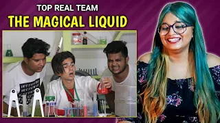 THE MAGICAL LIQUID 🧐 | Top Real Team | TRT | Aamir trt Comedy | REACTION | SWEET CHILLIZ |