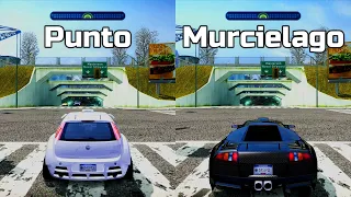 NFS Most Wanted: Fiat Punto vs Lamborghini Murcielago - Drag Race