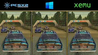 FlatOut | PCSX2 vs Xemu vs Windows pc Comparison | PS2 / Xbox