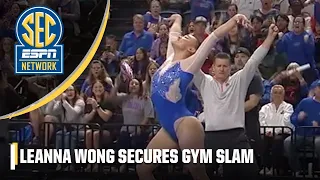 Florida Gators' Leanne Wong earns GYM SLAM with PERFECT 10 on floor 👑 | ESPN College Gymnastics