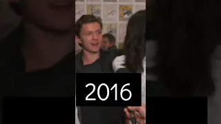 Tom Holland falling in love with Zendaya back in 2016 #shorts #tomholland #zendaya #spiderman