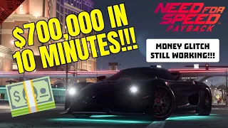 NFS Payback - Money Glitch Still Working (October 6th, 2021) $700,000 in 10 Minutes!!!