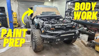 REBUILDING WRECKED FORD BRONCO Fiberglass and Body Work