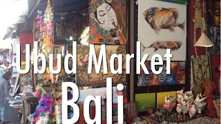 Bali Ubud Market - A Brief Walk Around This Popular Art Market In Bali, Indonesia.