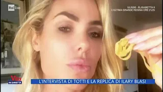 L'intervista di Totti e la replica di Ilary Blasi - La Vita in diretta 12/09/2022