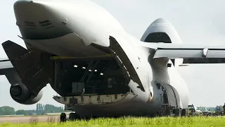 Watch this enormous C-5M Super Galaxy delivering B-1 spares to RAF Fairford [4K]