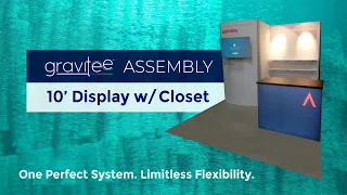 Gravitee One-Step Modular System Assembly -- 10 ft. Trade Show Exhibit