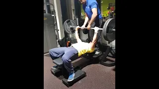 my first time ever hitting 100kg bench press, by far my favourite lift of all time