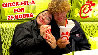 EATING ONLY CHICK-FIL-A FOR 24 HOURS!!