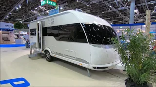 HOBBY PREMIUM 560 UL CARAVAN CAMPING RV TRAVEL TRAILER WALKAROUND AND INTERIOR