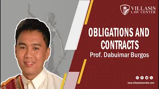 Obligations and Contracts-23rd free Online Lecture of the Villasis Law Center (VLC)