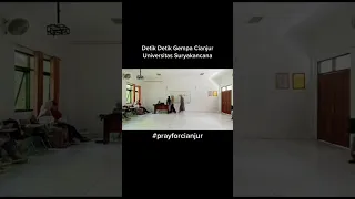 Rekaman CCTV! Detik Detik Gempa Bumi Terjadi Saat Mahasiswa di Dalam Kelas