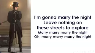 Glee - Marry The Night (Lyrics)