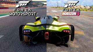 Comparing 50 Car Sounds - Forza Motorsport vs Forza Horizon 5