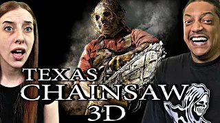 TEXAS CHAINSAW MASSACRE 3D(2013) | MOVIE REACTION | OUR FIRST TIME WATCHING | WAY MORE JUMPY 😱🤯