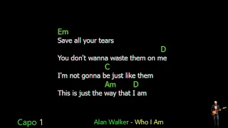 Alan Walker & Putri Ariani - Who I Am  [Ft. Peder Elias] Lyrics Chords Vocals