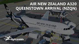 [P3Dv5.1] FSLabs Air New Zealand A320 - Smashing Landing into Queenstown (NZCH-NZQN)