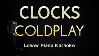 Clocks - Coldplay (Piano Karaoke Songs With Lyrics - Lower Key)