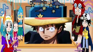 👒 Luffy's Family   CP0   Wano characters react to future Luffy - JoyBoy 👒 Gacha Club 👒 Compilati