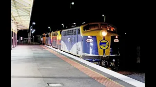 BRILLIANT SOUND as 70 year old B Class Locos break the night silence through Central Victoria.