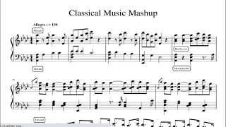 Classical Music Mashup Piano Sheet Music