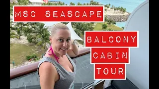 MSC Seascape Balcony Cabin Tour!