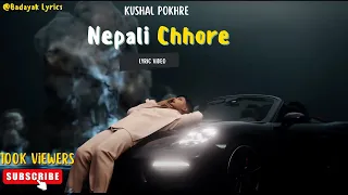 Kushal Pokhrel - Nepali Chhore (Hindi Medium) lyrics video
