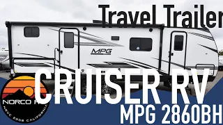 2022 MPG 2860BH Travel Trailer by Cruiser RV Upgraded with Painted Front Cap!