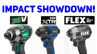 FLEX vs Metabo HPT vs Kobalt XTR 😮  - BEST IMPACT DRIVER IN 2022?