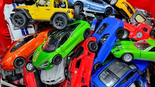 Red box full of Alloy cars -  diecast cars collection being shown - Part 4 * - MyModelCarCollection