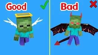 Monster School : Good and Bad - Baby Zombie - Minecraft Animation