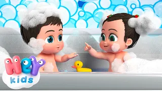 Bubble Bath Song! | Bath Time Song for Kids | HeyKids Nursery Rhymes | Routine Song