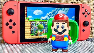 Lego Mario enters the Nintendo Switch and tries to save Yoshi! Will Bowser be able to stop him?