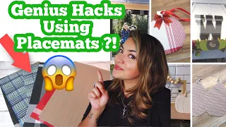 🌟GENIUS Ways To Use Dollar Tree PLACEMATS! DIY Dollar Tree HACKS YOU HAVE TO TRY!