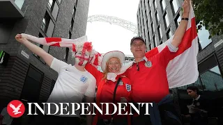 Live: Fans gather in London for England vs Germany