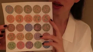 ASMR Eye Exam Roleplay with Color Blindness Test - Soft Spoken