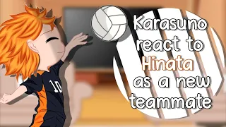 Team Karasuno react to "Hinata Shoyo" as a new teammate /for new season/