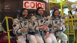 Экипажи провели первую «примерку» корабля «Союз МС-11»