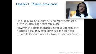 Week 12 Video 5 How Should Healthcare Provisioning Be Regulated?
