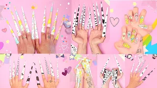 How to make paper nails tutorial  / 4 paper nails ideas / Easy DIY/ Easy handmade /Easy paper crafts