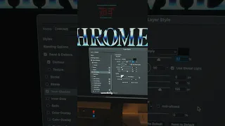 The only chrome photoshop tutorial you need! (Wait til the end)  #shorts