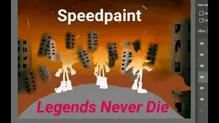 Sonic, Silver and Shadow (Speedpaint)  Legends Never Die