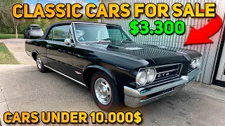 20 Unique Classic Cars Under $10,000 Available on Craigslist Marketplace! Today's Good Cheap Cars!