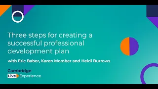 Three steps for creating a successful professional development plan